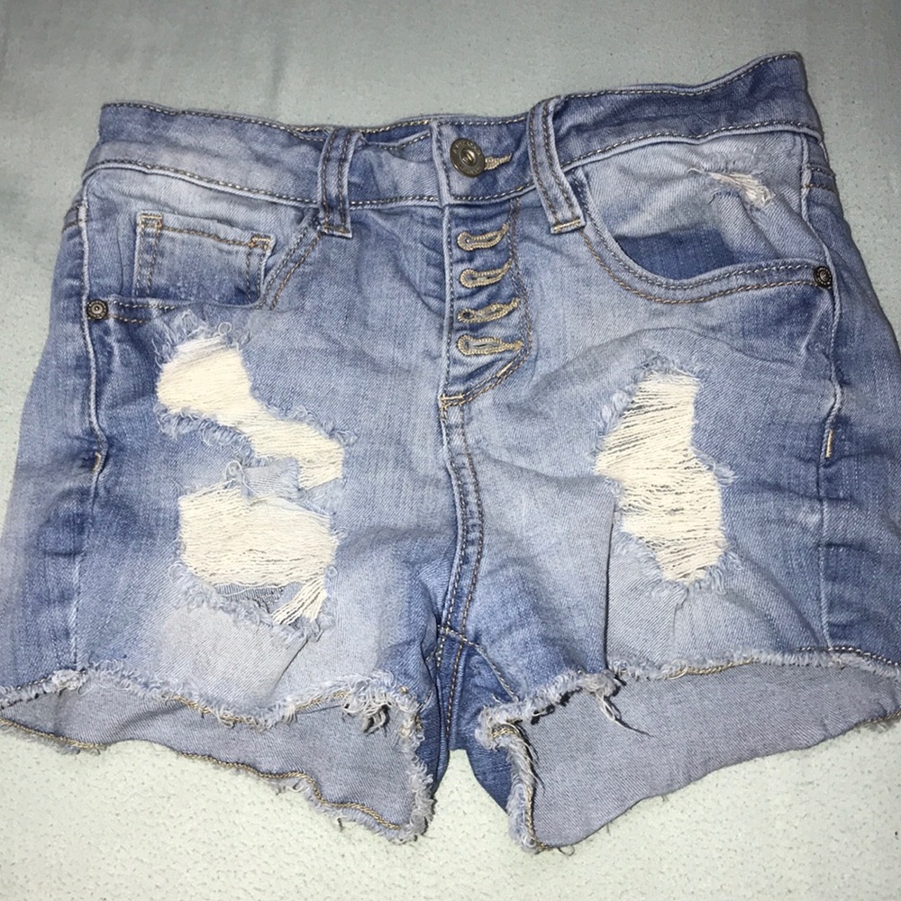 girls jean shorts